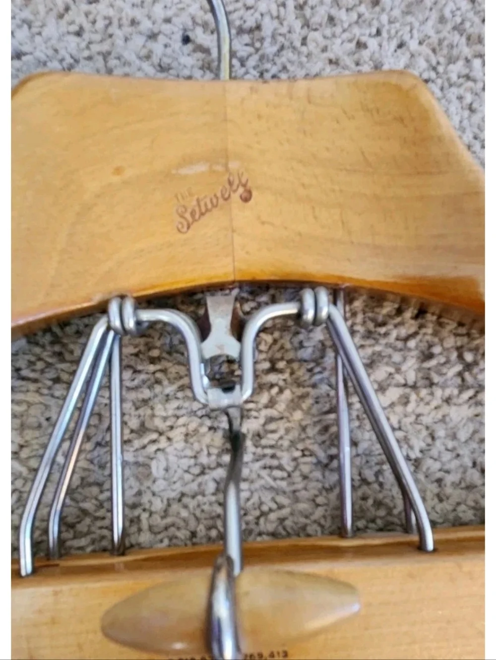 The Setwell Set Of Two Wooden Suit Hangers